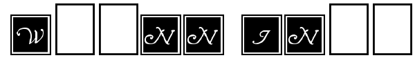 Wrenn Initials font preview